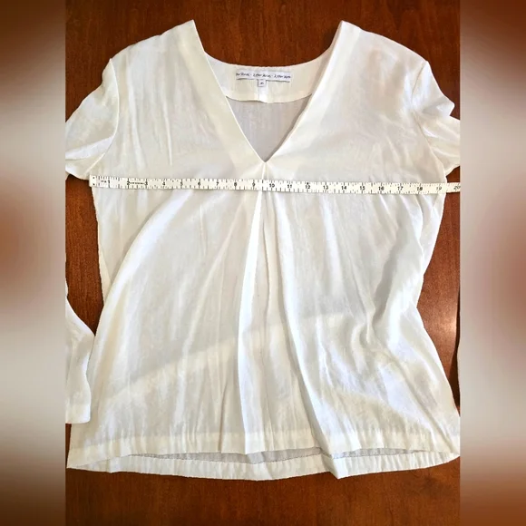 & Other Stories Summer Workwear: White, Long-sleeved Blouse w Buttons Sz 36 S/M - Picture 3 of 13